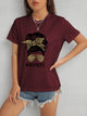 MOMLIFE Round Neck Short Sleeve T-Shirt Trandify deal