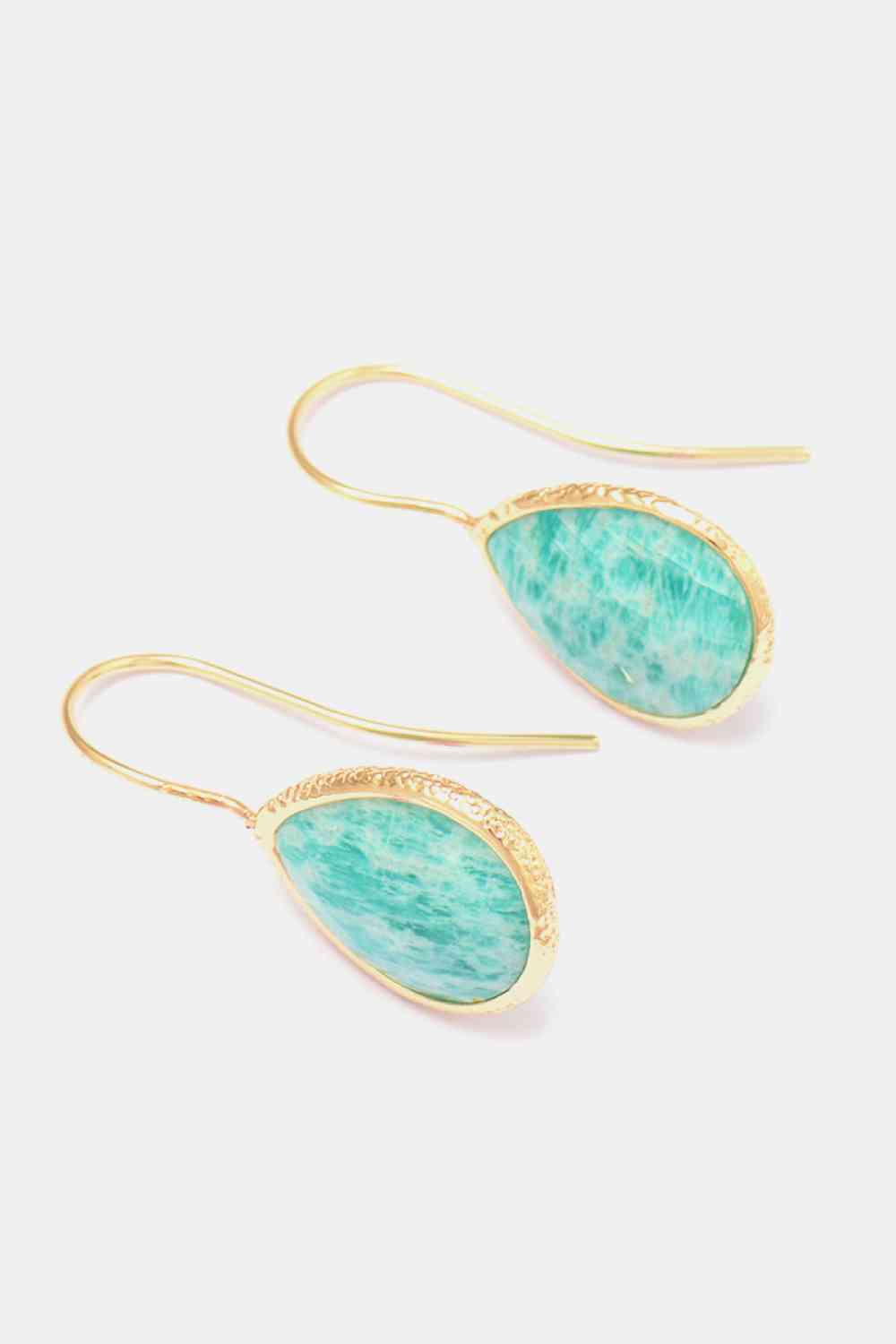 Handmade Natural Stone Teardrop Earrings Trandify deal