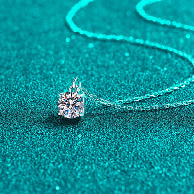 1 Carat Moissanite 925 Sterling Silver Necklace Trandify deal