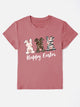 HAPPY EASTER Round Neck Short Sleeve T-Shirt Trandify deal