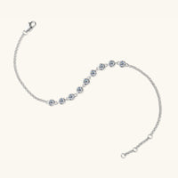 Inlaid Moissanite 925 Sterling Silver Bracelet Trandify deal